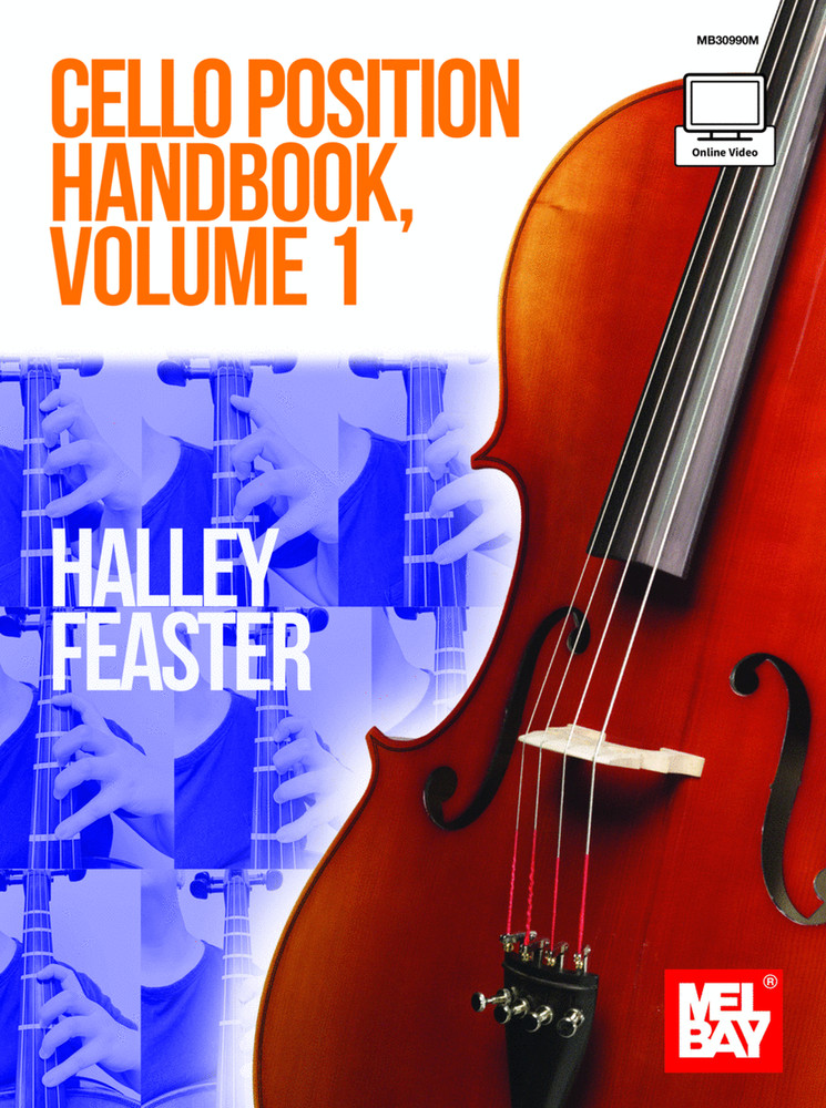 MEL BAY CELLO POSITION HANDBOOK VOLUME 1 MUSIC BOOK/ONLINE VIDEO NEW ON SALE