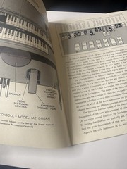 VTG Hammond Organ Spinet Model M Series Playing Guide Instruction Book
