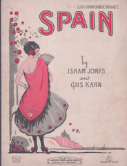 Sheet Music Spain Isham Jones Gus Kahn 1924 Spanish Senorita Illustration