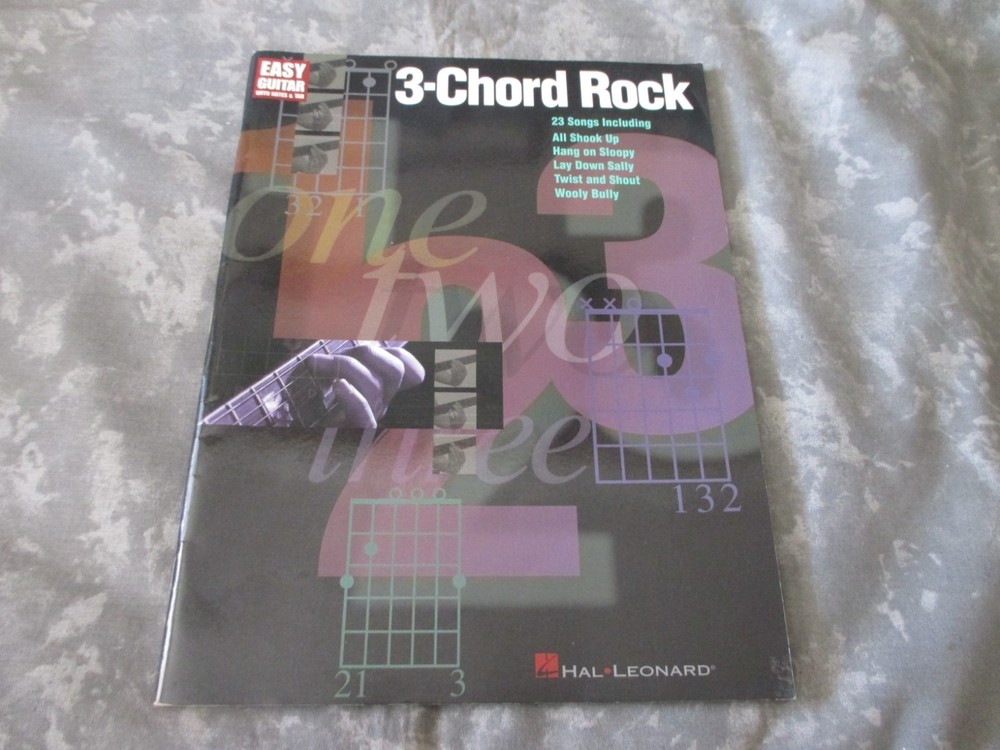 THREE CHORD ROCK EASY GUITAR TAB BOOK FOR BEGINNERS – 23 SONGS TRANSCRIBED
