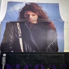 BLAZE OF GLORY Sheet Music 1990 Jon Bon Jovi Guitar Piano Rock w/ Poster