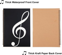 160 Pages Blank Sheet Music Notebook – 2 Pack, Durable Hardcover for Composers