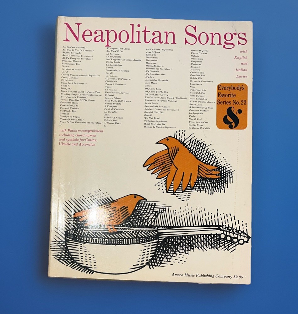 Neapolitan Songs Piano Guitar Ukulele Accordion Chord Names & Symbols No. 23