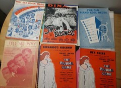 Lot of 40+ Vintage Sheet Music Pop And Boogie 1930s 1940s 1950s
