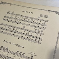 Bygones 1924 Vintage Sheet Music Art Deco Cover Harry Kerr Abrahamson Warner