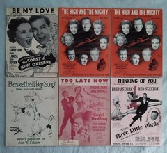 Vintage Sheet Music 36 pc Mixed Lot 1950s 1960s 1970s Movie Themes Popular Songs