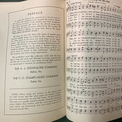 1926 The Ideal Quartet Book Antique Gospel Hymnal Showalter & Stamps Companies