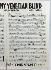 Through My Venetian Blind Trumpet Sheet Music By Mabel Wayne Leo Feist Inc 1936