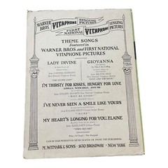 Corrine Griffith The Lady Divine Sheet Music Vita phone Picture Movie 1929