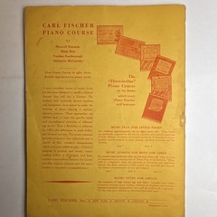 Carl Fischer Music Study for Adults Piano Beginner Song Book 1941