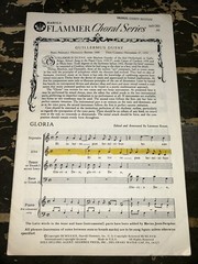 Gloria Guillermus Dufay Harold Flammer A5130 1939 SATB F11