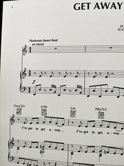 1992 Get Away Sheet Music Bobby Brown Piano Vocal Guitar NOS RARE
