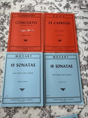 Classic Sheet Music Book Lot For Piano / Violin Henle Verlag / int sheet music