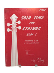 Solo Time For Strings Book 1 Sheet Music Song Book Piano Violin Bass Cello M38