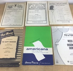 Octavo Choir Sheet Music Lot of 34 Popular Choral SATB Vintage 1930s -1970s