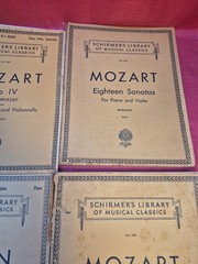 Lot of 9 Vintage Schirmer&rsquo;s Library Musical Classics Piano Violin Sheet Music…