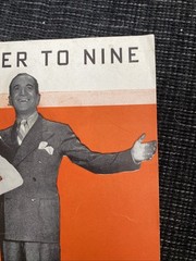 About A Quarter To Nine by Al Jolson & Ruby Keeler 1935 Sheet Music Piano
