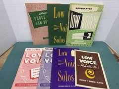 Lot Of 7 Low Voice Gospel Hymn Music Book. By Singspirationn Please See Photos.
