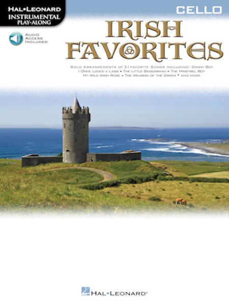 Irish Favorites for Cello Solo Sheet Music 31 Songs Play-Along Book Online Audio
