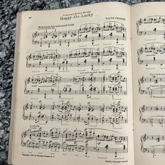 Ralph Federer&rsquo;s Piano Solo Album Vtg 1946 Sheet Music Book 12 Songs