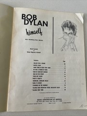 Bob Dylan Himself 1965 Songbook His Words His Music 32 pages His Early Music