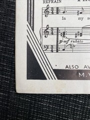 About A Quarter To Nine by Al Jolson & Ruby Keeler 1935 Sheet Music Piano