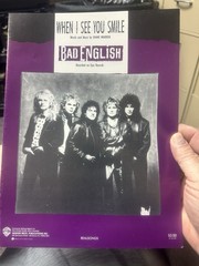 G 1989 BAD ENGLISH Sheet Music WHEN I SEE YOU SMILE