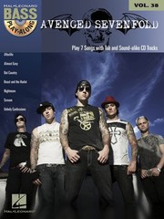 Avenged Sevenfold Bass Play-Along Vol 38 Bass Guitar Tab Sheet Music Book CD