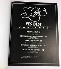YES BEST BAND SCORE JAPAN GUITAR TAB