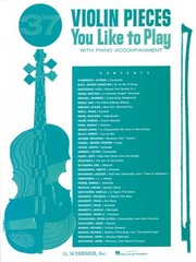 37 Violin Pieces You Like to Play Violin and Piano Sheet Music Book 050327830