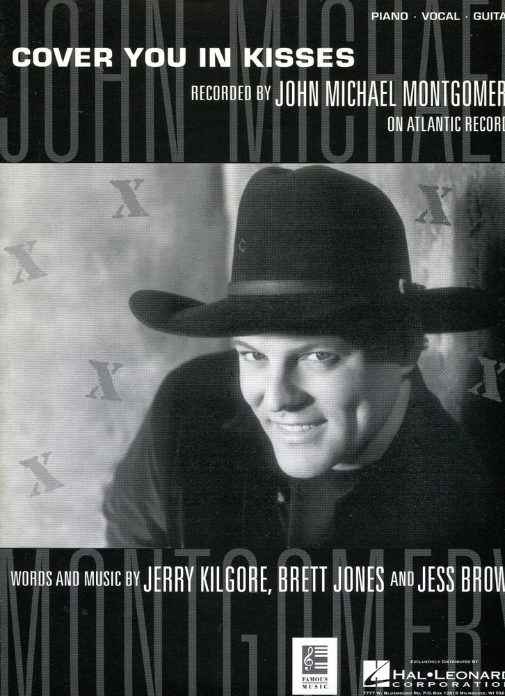 1998 Sheet Music ~ COVER YOU IN KISSES ~ John Michael Montgomery ~ Vintage! New!