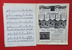 The Band Played On Sheet Music Piano Vocal Guitar 1935 Calumet Music USA SELLER
