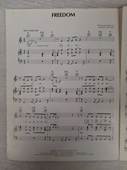 Wham! Freedom Sheet Music Book Columbia Records