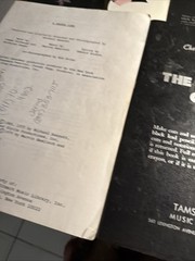 Vtg Musical Play SongBook Lot Of 5 Tams Witmark Music Books