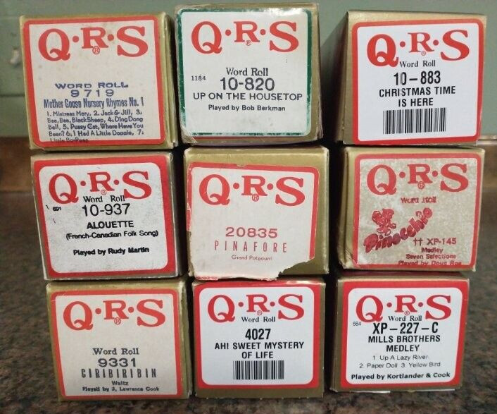 QRS Player Piano Rolls – Choose Your Own ALL TESTED PLAY PERFECTLY
