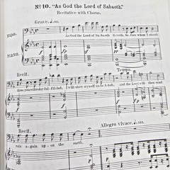 Mendelssohn Elijah An Oratorio Full Vocal Score Piano Chorus 4 Part Voices Songs