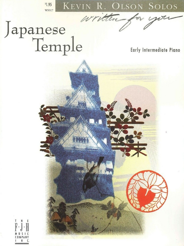 Japanese Temple Early Intermediate Piano Solo Sheet Music Kevin Olson