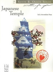 Japanese Temple Early Intermediate Piano Solo Sheet Music Kevin Olson