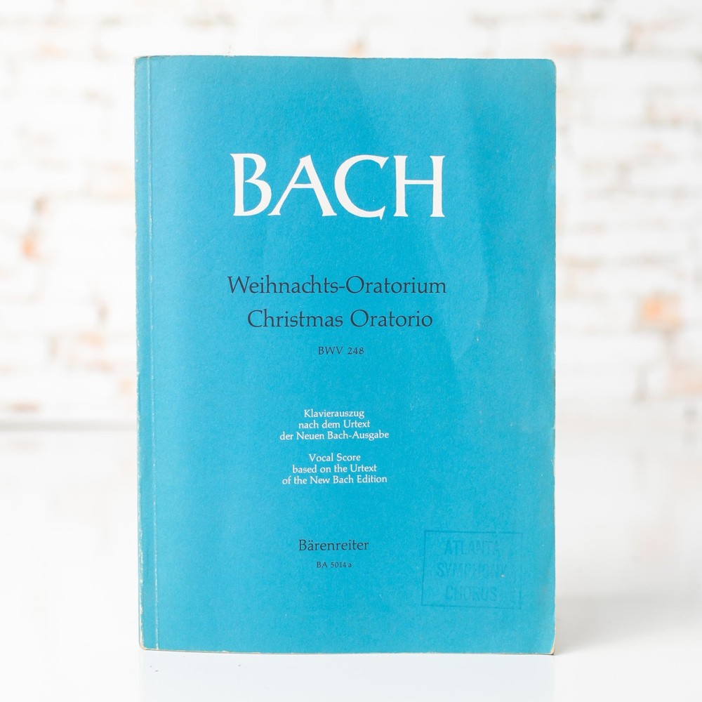 Bach 1961 Weihnachts-Oratorium BWV 248 Christmas Oratorio Book