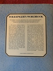 Folksinger’s Wordbook: Words To over 1,000 Songs