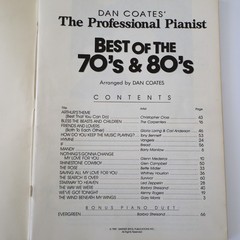 Dan Coates The Professional Pianist – Best of the 70&rsquo;s and 80&rsquo;s – Piano