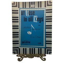 Vintage Belwin At Ease In All Keys Book 2 Eric Steiner Piano Sheet Music USA