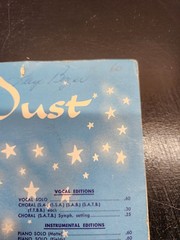Star Dust Sheet Music P/V/G Hoagy Carmichael Mills Music 1929