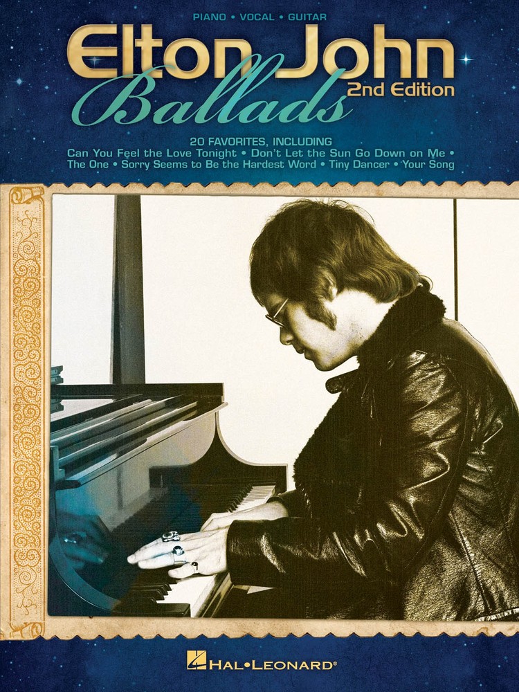 Elton John Ballads Piano Sheet Music Guitar Chords 20 Rock Songs Book