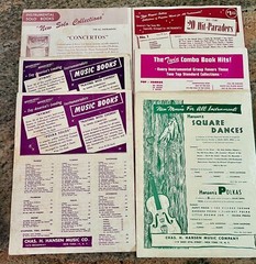 VTG c. 1940s-50s Chas H. Hansen Popular Saxophone Solos Music Books/Sheet Music