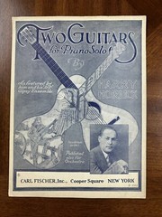Vintage 1925 Piano & Orchestra Sheet Music “Two Guitars” by Harry Horlick