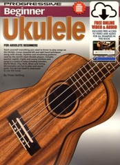 Progressive Beginner Ukulele Book/Online Audio & VIDEO METHOD/INSTRUCTION NEW