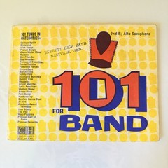 Vintage « 101 for Band » Sheet Music Book Charles Hansen 2nd Eb Alto Saxophone