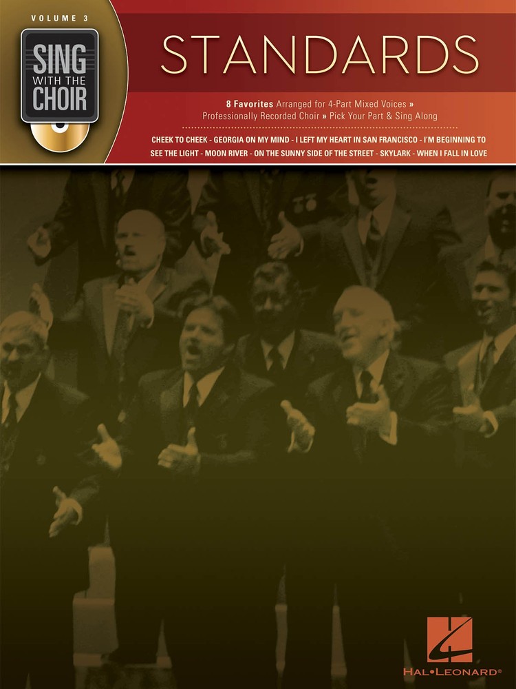 Standards Sing with the Choir Volume 3 for Vocal Sheet Music Songs Book CD Pack