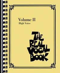 The Real Vocal Book Volume 2 for High Voice C Piano Guitar Chords Jazz Fake Book